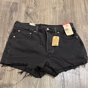 Levi's Women's Black Jean Shorts